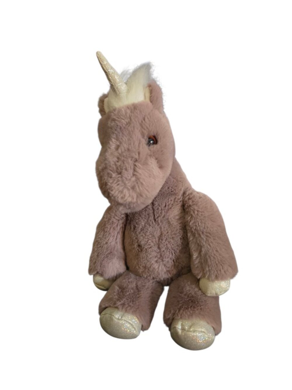 Douglas Keene Winged Unicorn Plush Stuffed Animal White Mane Glitter Wings Toy